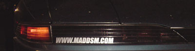 MadDSM.com Window Sticker * Arial *